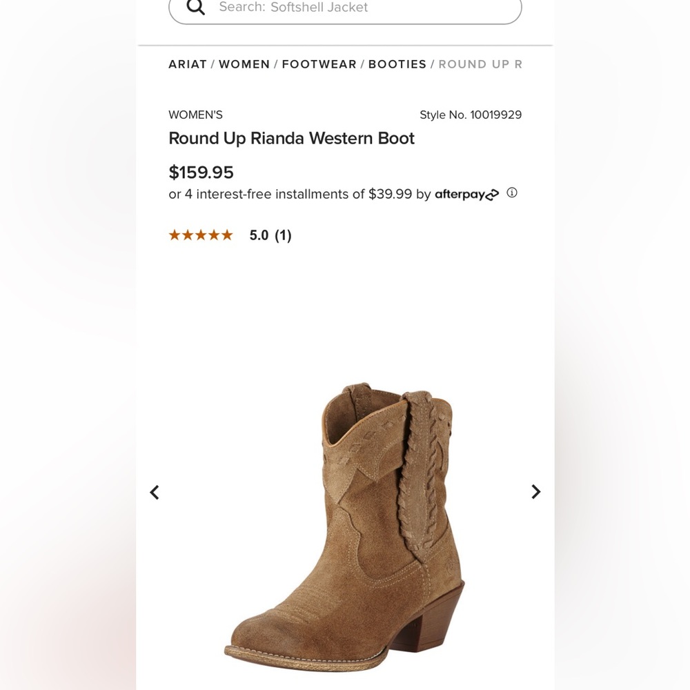 New Ariat Round Up Rianda boot - Picture 2 of 8
